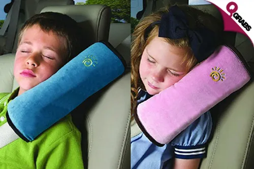 From QR25, Have a More Comfy Car Ride with a Seat Belt Pillow - Available in Four Cozy Colors! (Up to QR98 Value)